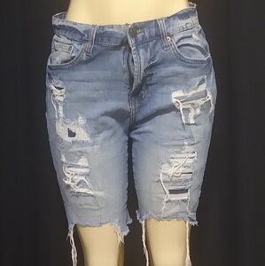 Aeropostale Distressed Men's Blue Jeans Shorts Size 30